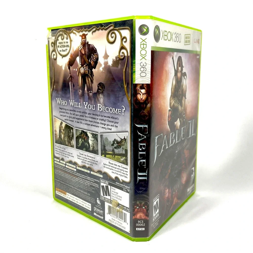 Fable II Xbox 360 Video Game Action RPG Lionhead Studios Microsoft CIB Flaw